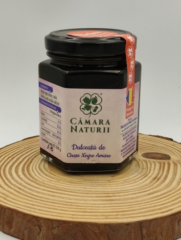 Dulceata de Cirese Negre Amare, Camara Naturii, 235g