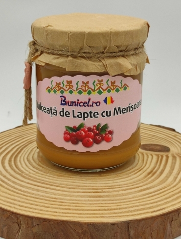 Dulceata de Lapte cu Merisoare, 215g