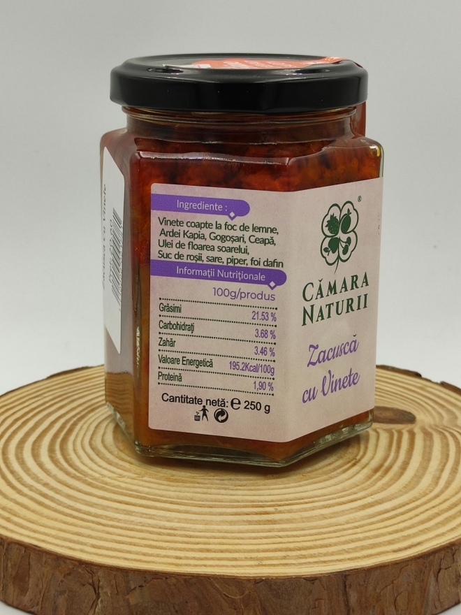 Zacusca cu Vinete, Camara Naturii, 250g 