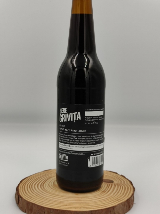 Bere Grivita Black Lager, 500ml