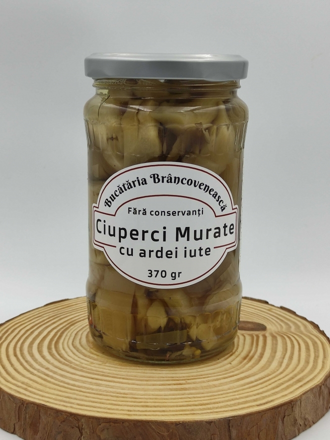 Ciuperci Murate cu Ardei Iute, 370g