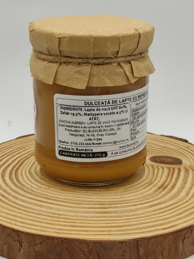 Dulceata de Lapte cu Merisoare, 215g