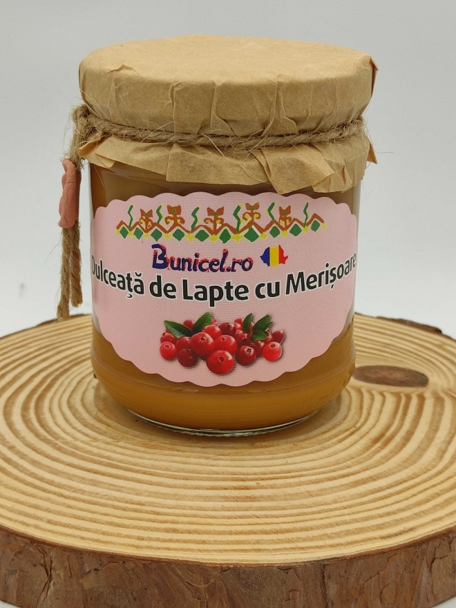 Dulceata de Lapte cu Merisoare, 215g